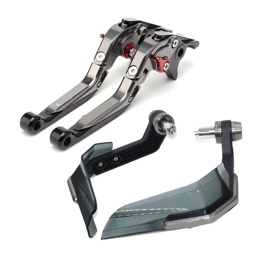 Lpuytrb Titanium-A Brake Guard Lever Motorcycle Adjustable Folding Extendable Moto Brake Clutch Levers Guard Protector For 250Sr 300Sr 250 Sr 300