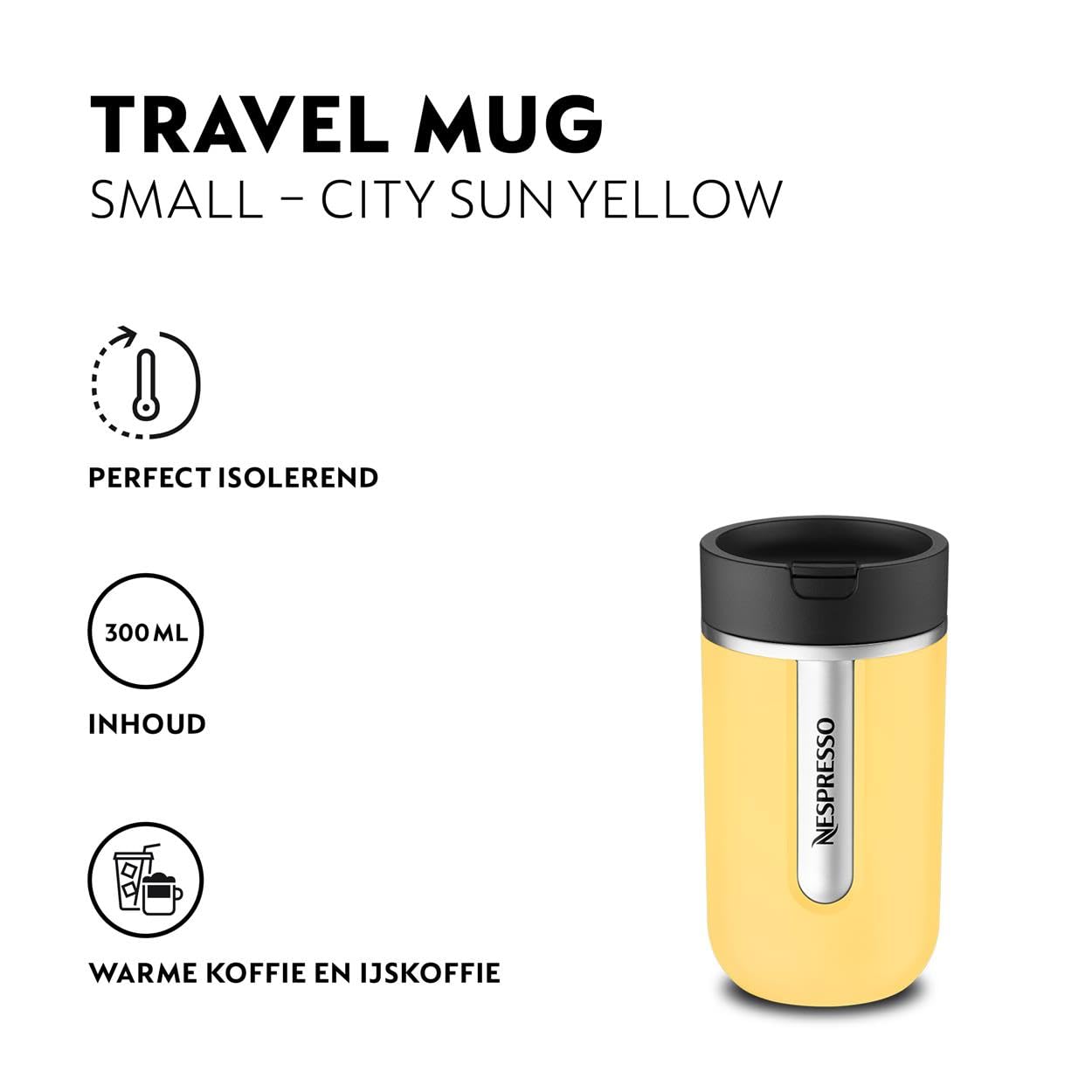 Mug de voyage jaune soleil Nespresso