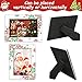 party greeting Christmas Picture Frame 4x6 Christmas Ceramic Photo Frame Decorations Holiday Christmas Xmas Gifts Vertically or Horizontally Suitable for Desktop Use (Snowflake)