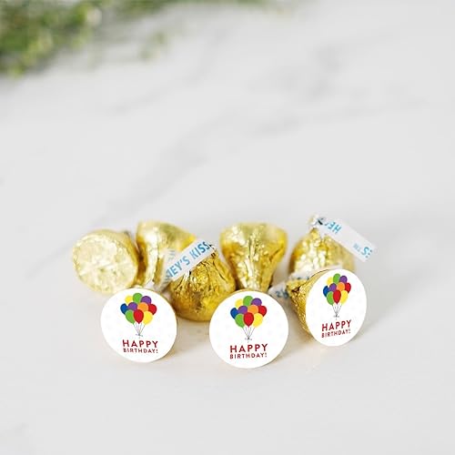 Miniatura 2 de Andaz Press etiquetas con pegatina para chocolate, cumpleaños, Balloons