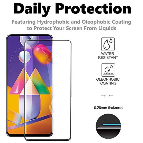 Image of Screen Protector for Samsung Galaxy M31s Tempered Glass Edge-to-Edge 6D Screen Guard With Installation Kit