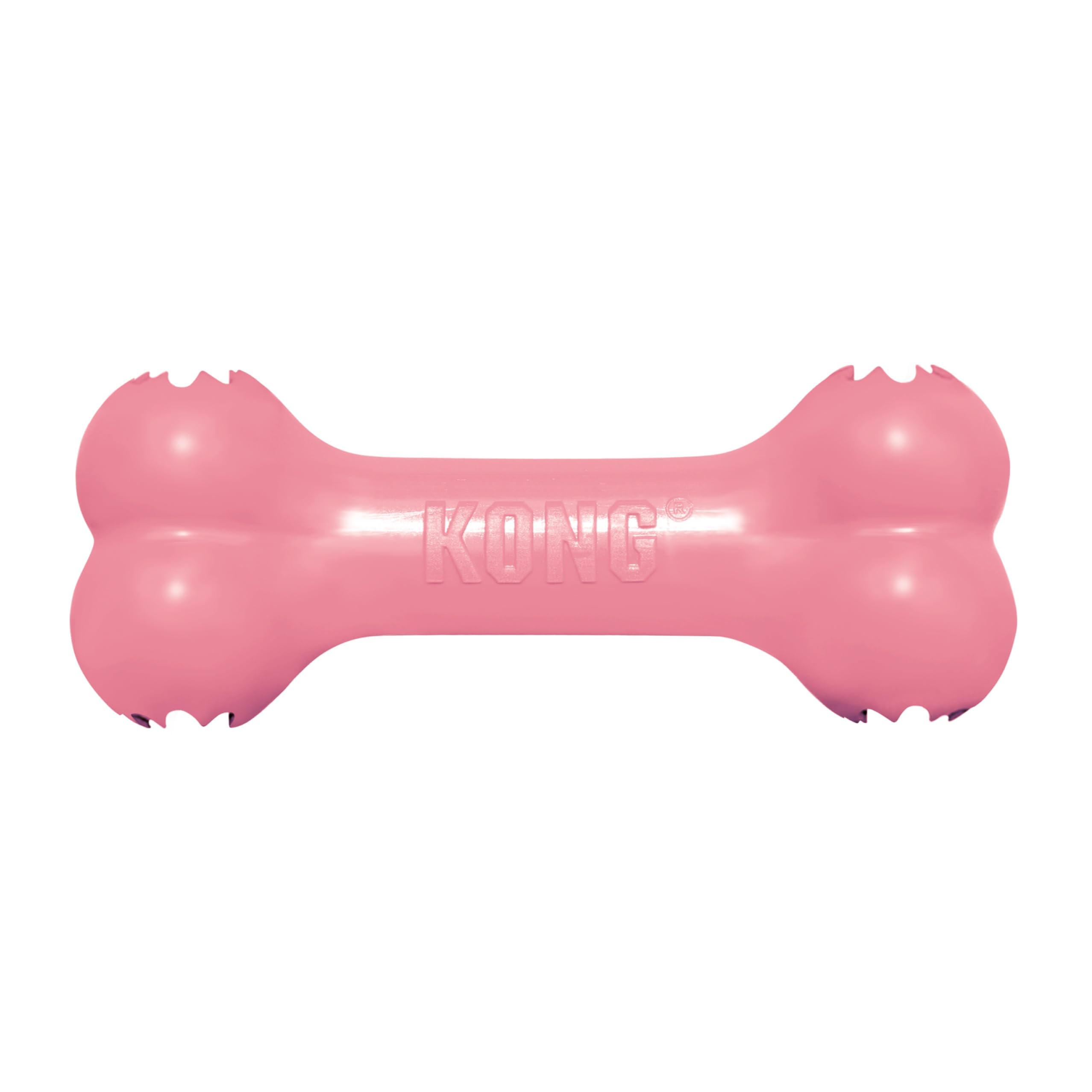 KONG Puppy Goodie Bone - Stuffable Natural Rubber Chew Toy for Small Dogs & Teething Puppies - Pink