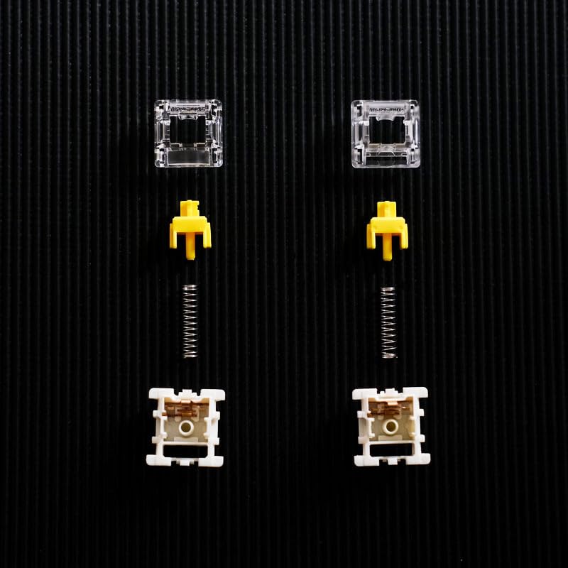 DRAOZA Gateron G Yellow Pro 3.0 Switches – Vorgeschmiert, 5-Pin, Linear, Für Mechanische Tastaturen