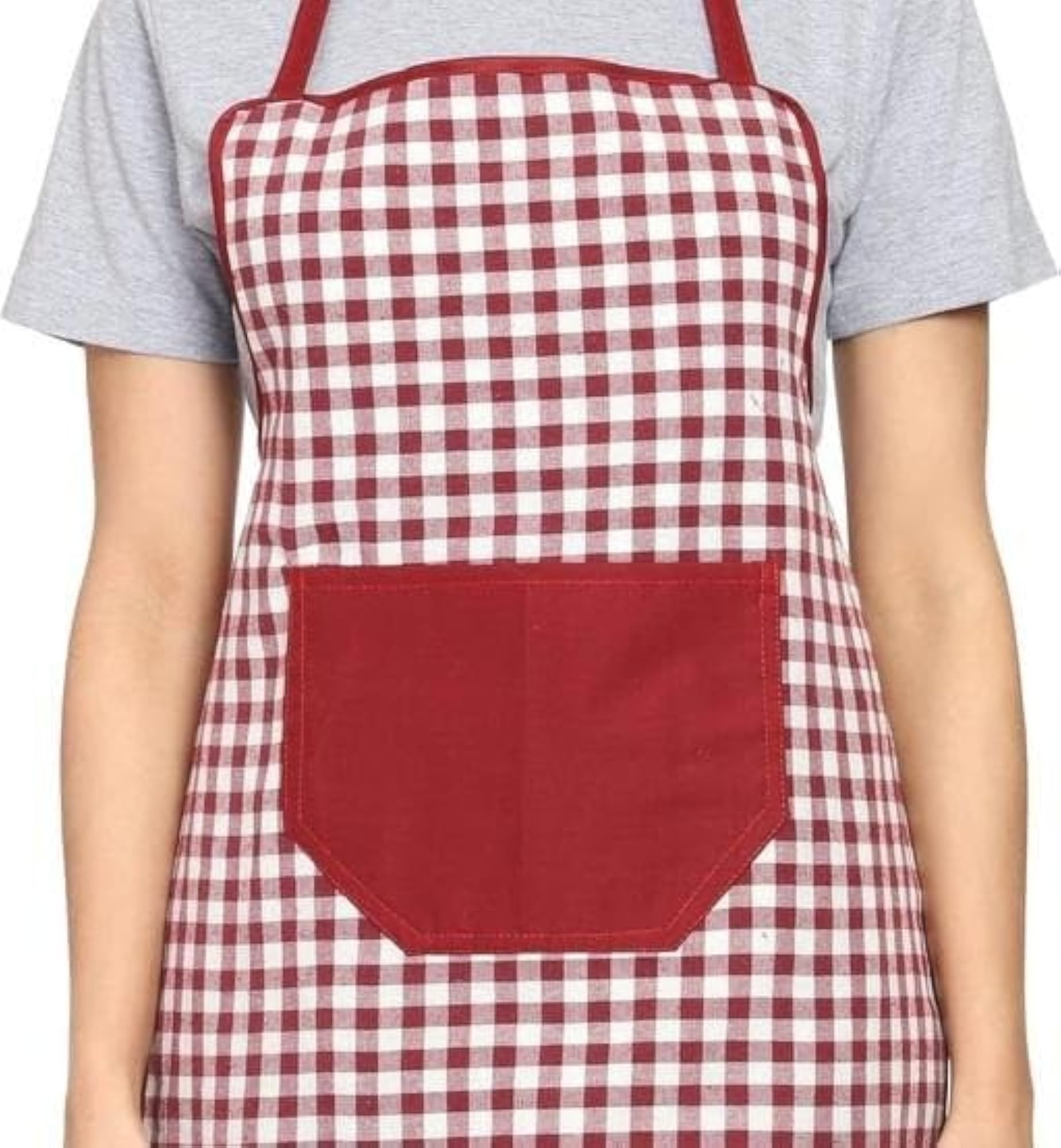 Adjustable Kitchen Apron for Women & Men, Waterproof with Pocket