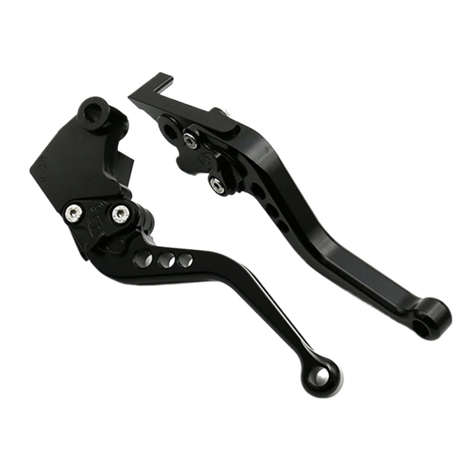 Kkmnaif Black Short Motorcycle Clutch Brake Levers Adjustable For Ya&Ma&Ha For Xt600 Xt600e Xt600z Xt600ze Xz550 Warrior Yfm350 Xv750se Motorcycle Brake Lever(Black Short)