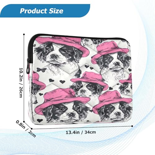 Funda para portátil 13-14 pulgadas con diseño perro miniatura 3