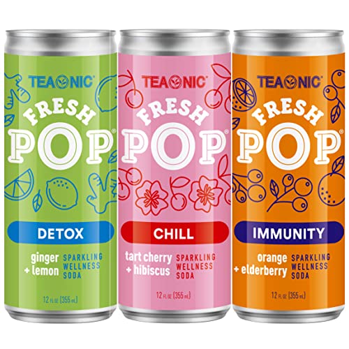 Teaonic Wellness Variety Pack - 33 Drink Bundle Of Wellness Tea Tonics Variety Pack, Wellness Shots Variety Pack, And Fresh Pop Variety Pack #TOP3