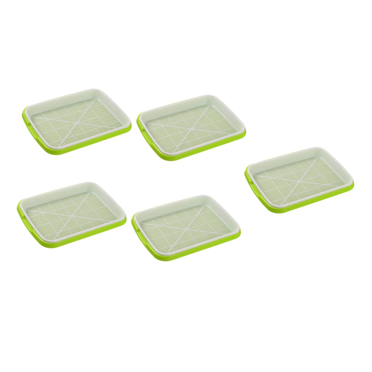 BESPORTBLE 5 Pièces Plateau de Germination Hydroponique Plateaux de Culture Sol Plateau de Germination Pratique