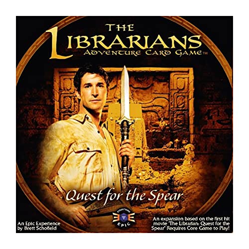 The Librarians: Adventure Card Game: Quest For The Spear - Expansion 1, 2 New Heroes & 3 Adventures, Licensed Card & Board Game Based On The Hit Movie & Tv Show, Play Co-Op Or Solo, For 1-4 Players #TOP5