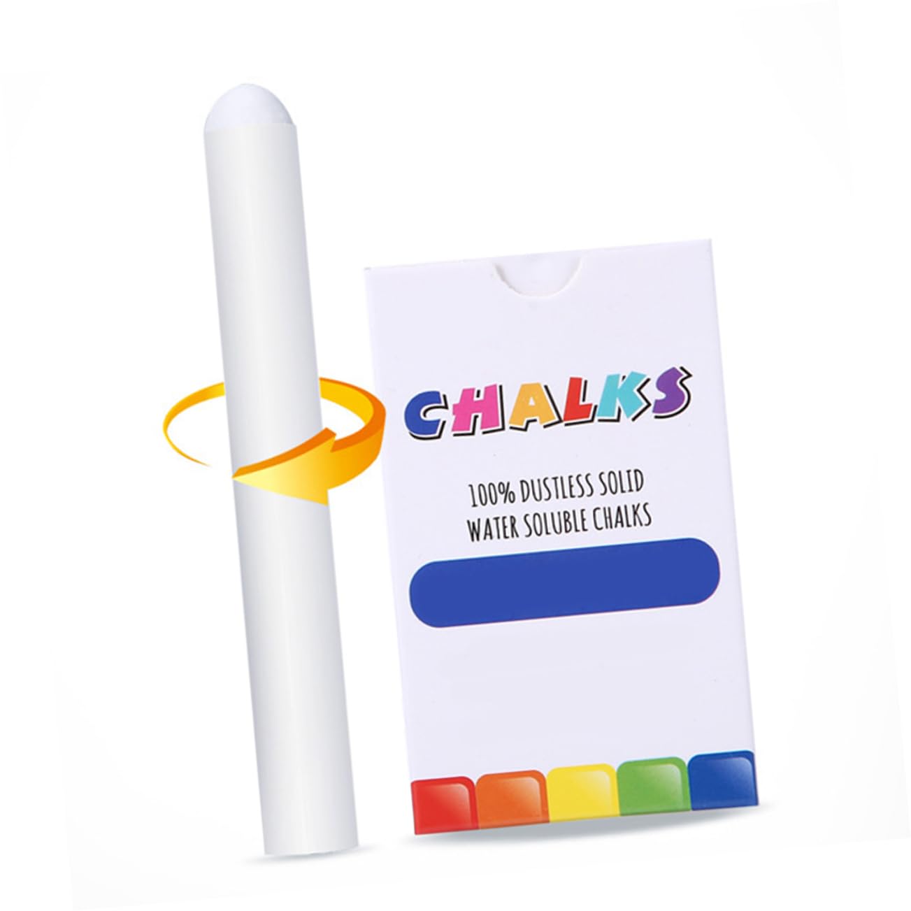 STOBOK 40pièces Craies Sans Poussière Lavables Craies Blanches Pour Garçon Fille Pour Dessin Et Enseignement Tableau Et Trottoirs