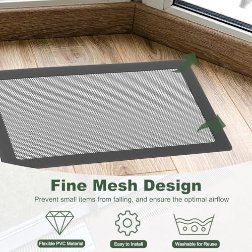 Housses de grille d'aération YOKIVE en maille PVC magnétique pour sol et mur