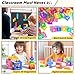 45PCS Magnetic Blocks - Transparent Magnet Cubes, Toddler Building Blocks, Sensory Autism Gifts for Kids Ages 3+, Preschool Travel Toys for 3-5 Year Old Boys and Girls