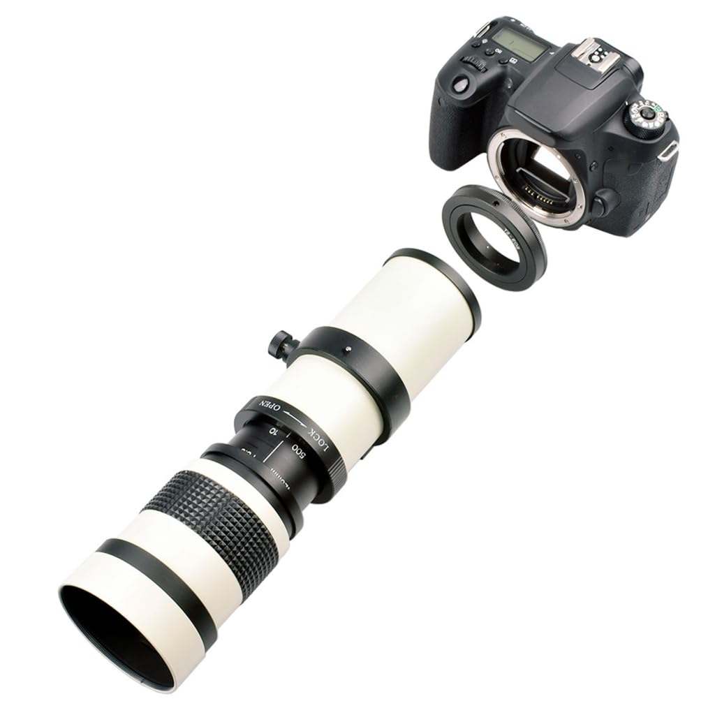 Teleobiektyw z zoomem 420-800 mm F/8.3-16 do montażu T do aparatów DSLR Akcesoria