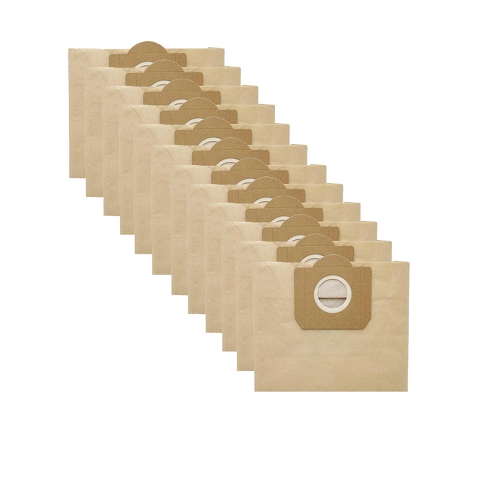 Sacs aspirateur Karcher WD3 MV3 SE4001 en papier - Lot de 12 pièces de rechange