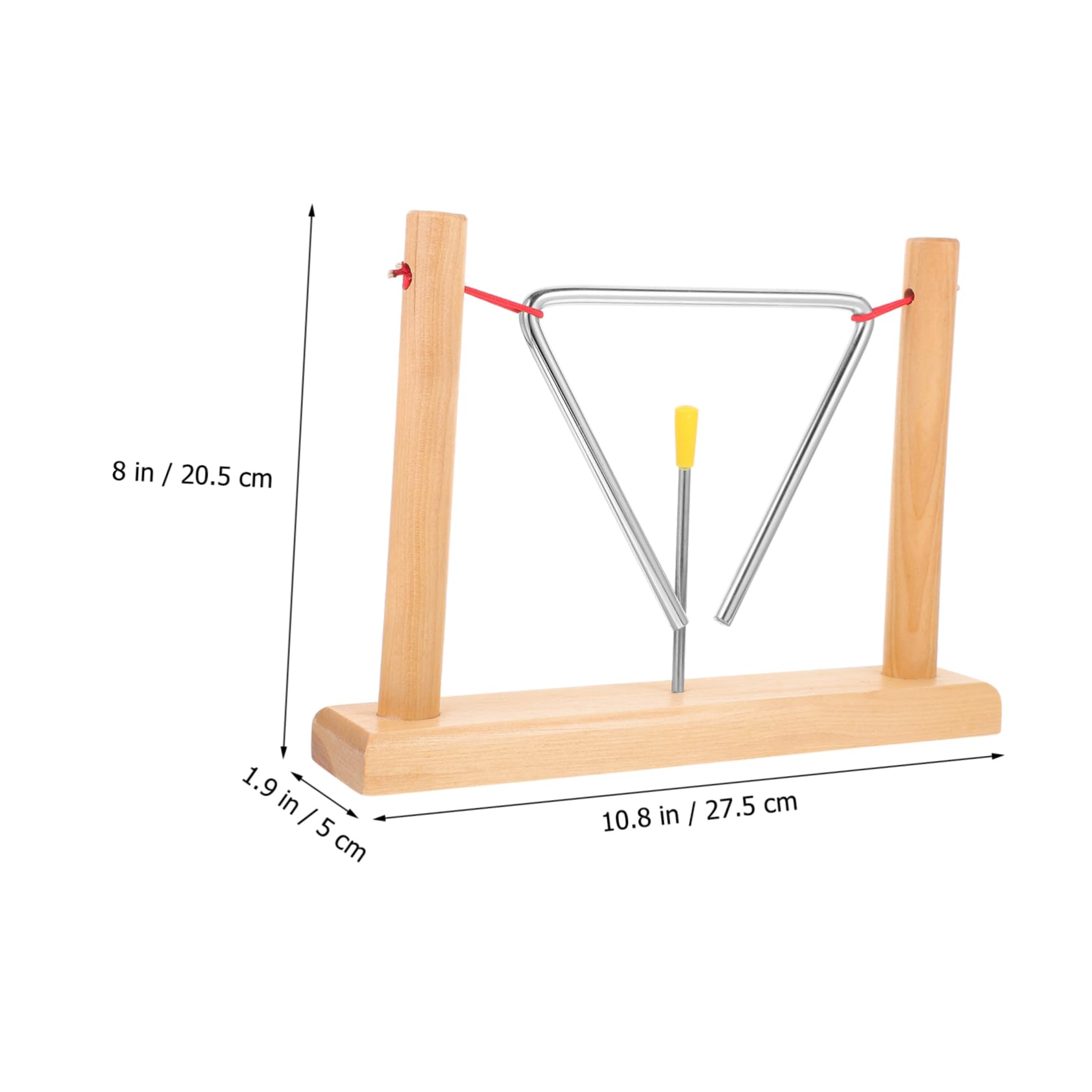 UPKOCH Instrumento Musical Triangular Percusión de Campana Triangular de Metal Juguete Educativo para Niños Y Niñas