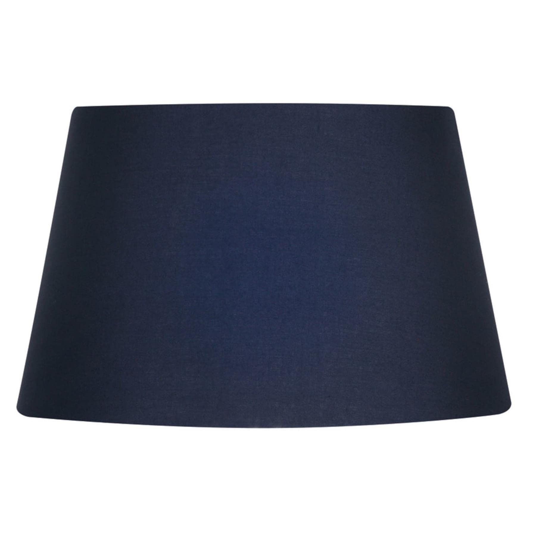 illucio 14 Inch Diametre Cotton Drum Lampshade in Navy
