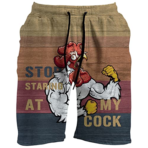 Mens Swim Trunks Stop Staring at My Cock Beach Shorts Quick Dry Swimwear for Men