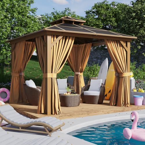10 Ft. W X 10 Ft. D Aluminum Patio Hardtop Gazebo