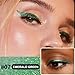 evpct 1Pcs Emerald Dark Green Glitter Shimmer Liquid Eyeliner Eye Shadow Makeup Pencil, Green Face Body Glitter Fake Eyelashes Lashes Mascara Accessories, Sparkle Metallic Colored Eyeliner Waterproof