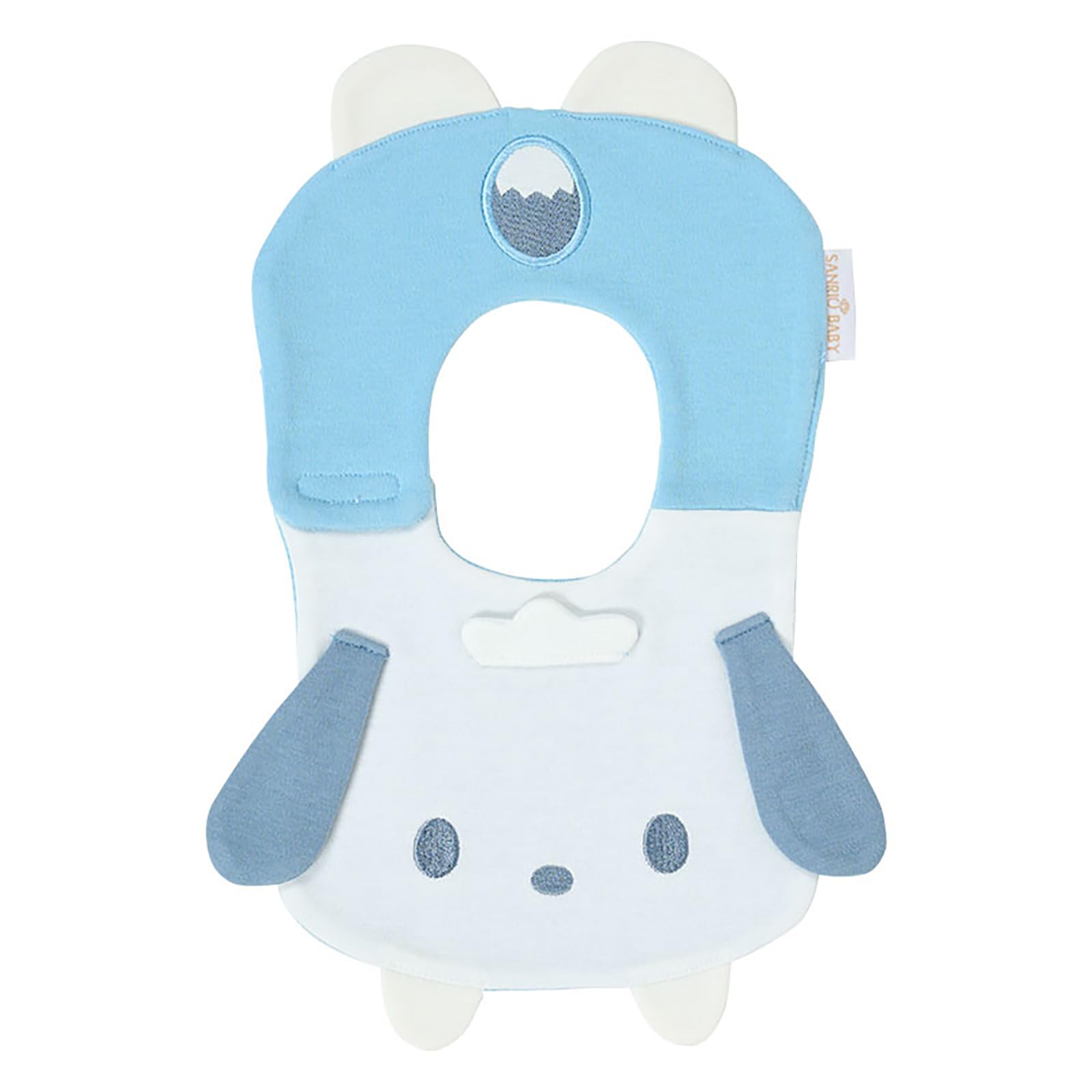 Sanrio Baby Character Shaped Bib Pochacco Baby Meal Apron Cute Gift 100% Cotton Soft Organic Cotton Baby Shower Gift 028321