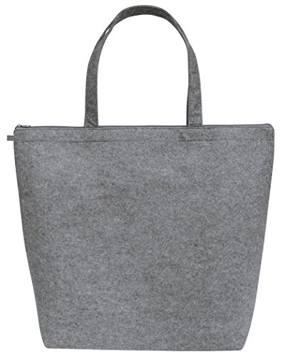 丸玉工業 トートバッグ 手提げ袋 フェルトバッグ Lサイズ グレー
