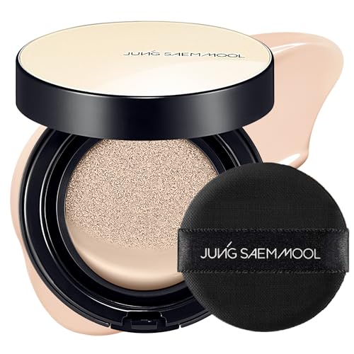 JUNG SAEM MOOL Essential Skin Nuder Cushion 17C Fair Pink 0.49 Fl Oz, No Refill, Natural Radiant Finish Cushion Foundation, Lightweight Hydrating Formula, Korean Foundation Makeup