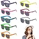 Thug Life Sonnenbrille: 8 Paare Pixel Sonnenbrille, Bunt Pixel Brille Thug Life Brille für Erwachsene, Thug Life Party- Sonnenbrille, Mosaik Brille Lustige Sonnenbrille für Geburtstagsfeier Karneval