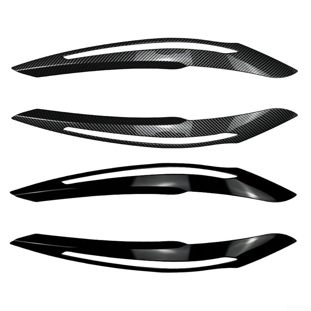 Sopracciglia per fari anteriori BMW Serie 1 F20/F21, finiture in ABS per modelli pre LCI 2011 2014 (nero)