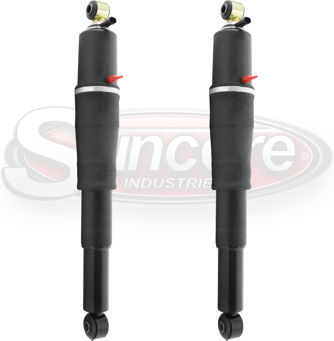 SUNCORE - Rear Pair Autoride Suspension Passive Air Shocks with Bypass Conversion Replacement for 2000, 2002-2014 Cadillac Escalade