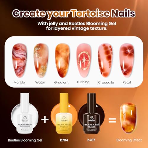 Image of Beetles Blooming Gel Polish Set, 5 Colors Fall Gel Polish