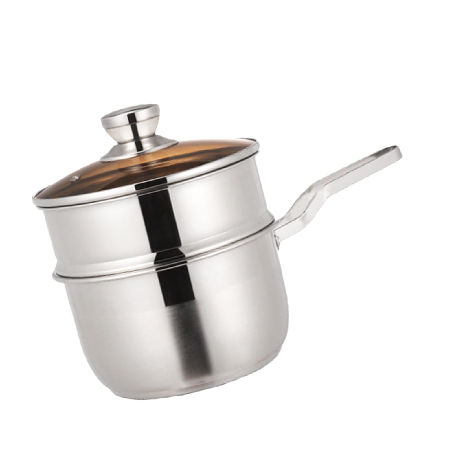 Juego de vaporera de acero inoxidable con tapa transparente, ollas de vapor aptas para horno, utensilios de cocina para hornear verduras al vapor utensilios de cocina