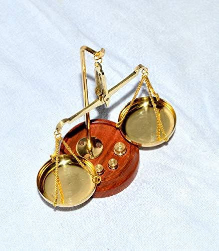 Antique Brass Weighing Scale Balance Justice Law Scale Decoration Divine Item