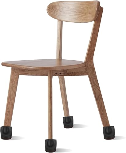 Miniatura 8 de Angoily Fundas para patas de silla, 10 unidades, tapones para ruedas de cama, tapones de rueda para muebles rodantes, protector de piso de madera