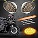 NTHREEAUTO 2Pcs Amber Flush Mount LED Turn Signal Lights Compatible with Honda CBR600RR CBR1000RR CBR 600 F4 CBR900 CBR919 CBR929 CBR 600 F4i- Universal 12V Motorcycle Indicators
