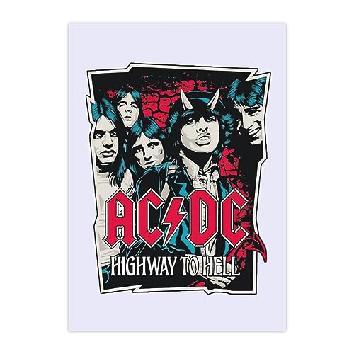 ACDC カラフル 防水ステッカー セットスーツケースステッカー 自転車 スケボー ヘルメット クリスタルステッカー 2枚 バイク ステッカーパソコン 携帯 ノート パソコンステッカー等適用