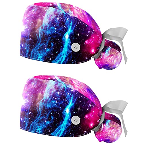 Chapeaux de travail galaxie JDEZ lot de 2 casquettes respirantes pour homme et femme