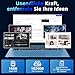 THEYETI Laptop 18,5 Zoll 16GB RAM 1024GB SSD Notebook, Core i3 (bis zu 3,9 GHz), 8000mAh Akku, Win 11, WiFi 6, IPS FHD Display 180° Betrachtungswinkel, HDMI Type-C