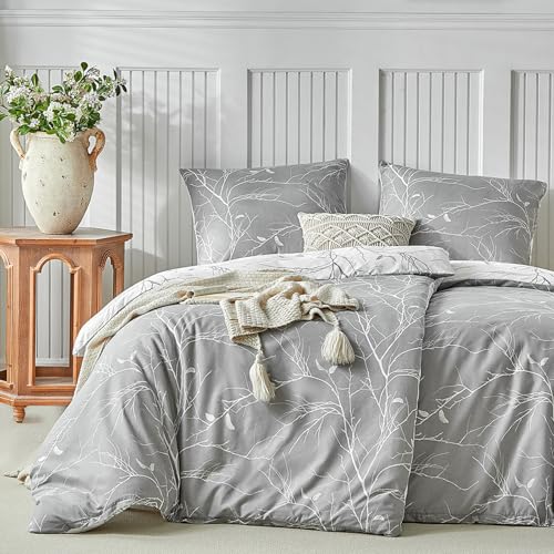 Lekesky Bettwäsche 135x200 4teilig - 2 Bettbezüge 135x200 cm + 2...