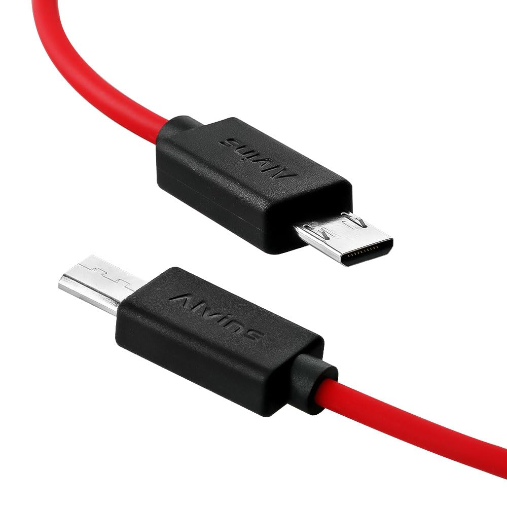 Alvin's Cables Tentacle Timecode Kabel für Sony FX3 | FX30 | A7S3 | A1 Kamera, Ultra-weiches 3,5mm TRS auf Micro USB Timecode Kabel für Tentacle SYNC E 35cm | 13,8"