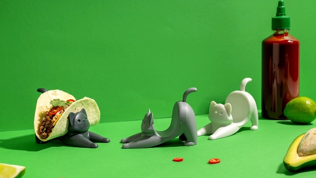 Amazon.com | NEW - OTOTO Catos Taco Holder Set of 3 - Taco Shell