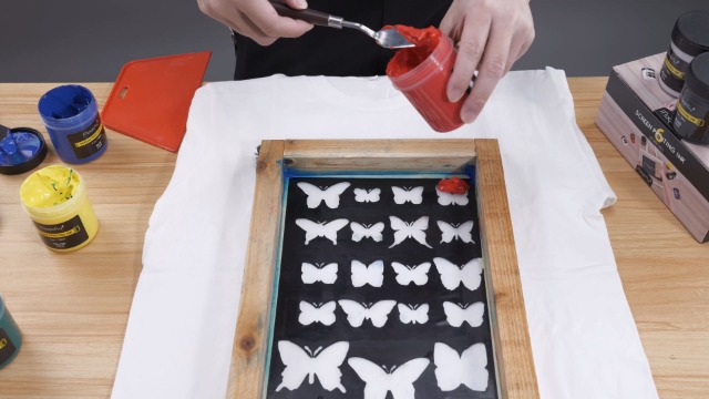 Amazon.com: Magicfly Fabric Screen Printing Ink Starter Set, 6