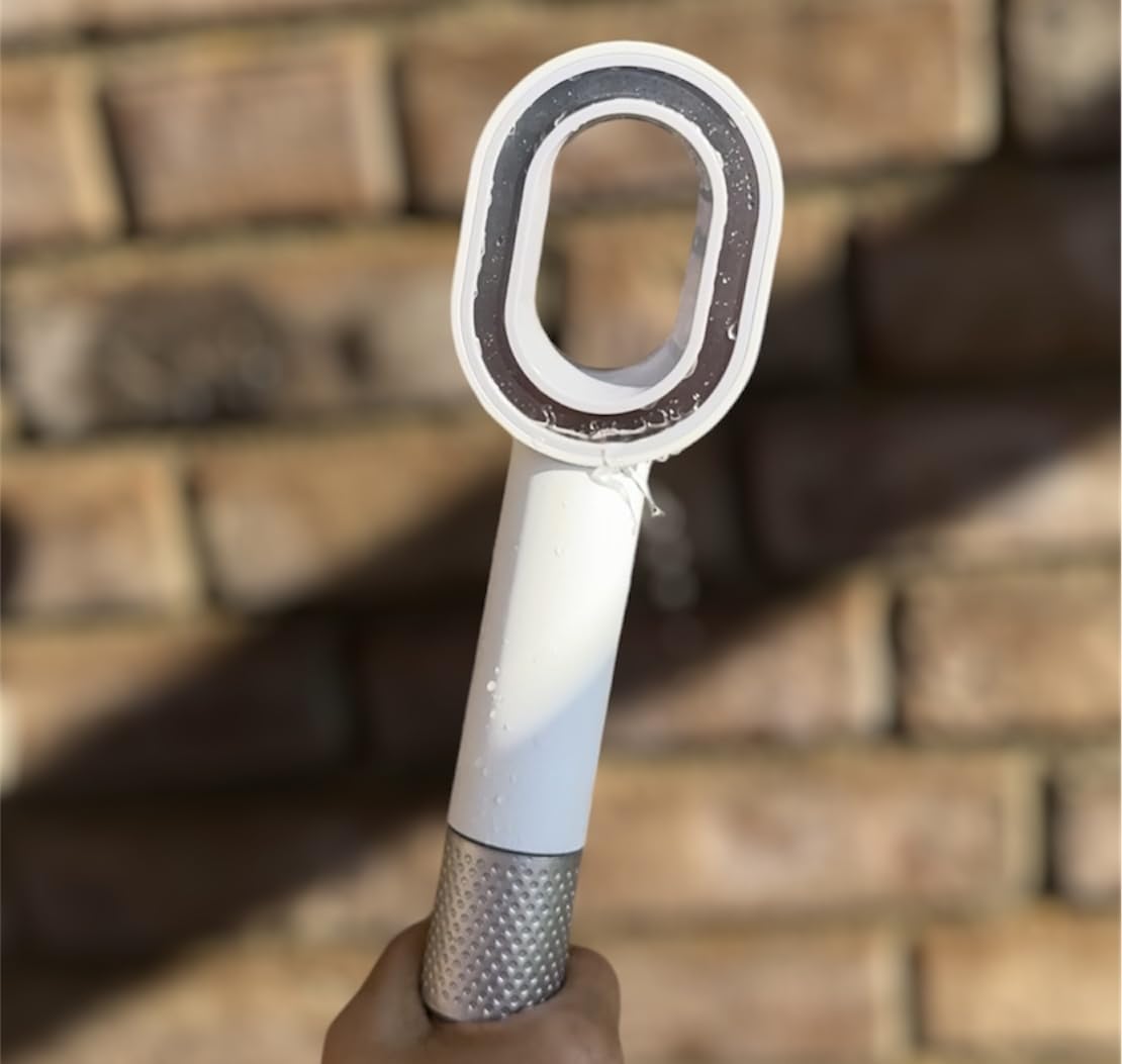 Pommeau de douche, avec 2 brosses de nettoyage magnétiques et filtre à charbon actif au carbone, douchette à main haute pression avec filtre, élimine le chlore, le calcaire, les bactéries et