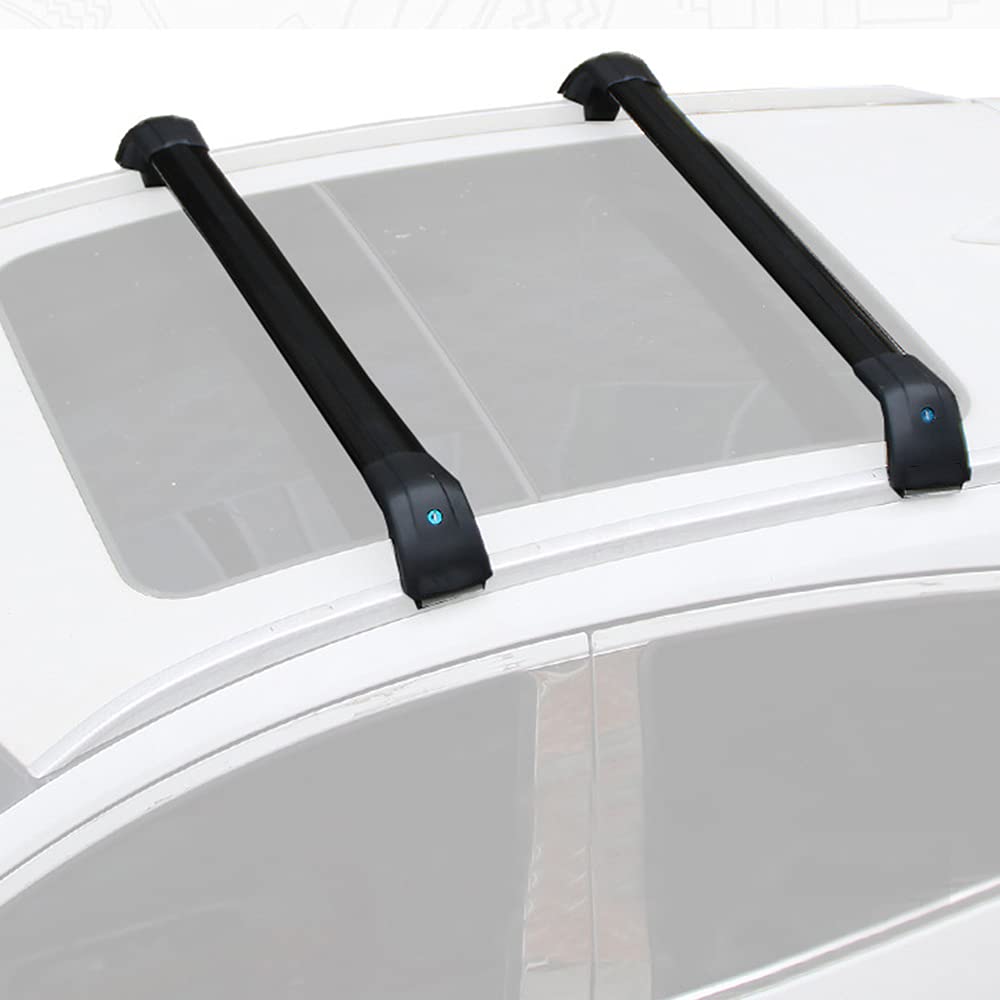 Rekapa Barre Portatutto In Alluminio Per Suzuki Vitara LY 5 Porte 2015-2023 – Portapacchi Bloccabili Con Tappi Antiscivolo – 2 Pezzi Grigio - 2