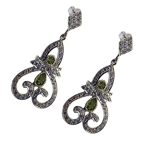Boucles d'oreilles en péridot naturel pour sublimer vos tenues de soirée