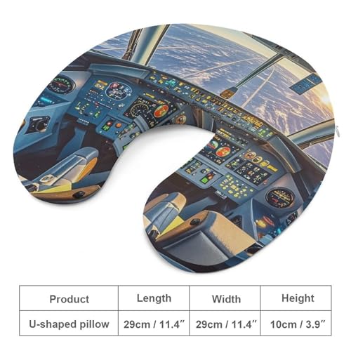 Almohada U cervical de espuma viscoelástica 30x25 cm miniatura 2
