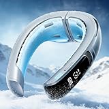 RANVOO AICE LITE MAX 2026 Real AC Cold Blast [No.1 Coolest & Most Durable] AI Neck Air Conditioner, Best Immersive Neck Cooler, 6000 mAh Rechargeable Neck Fan Blow Cold Air, Summer Gift for Mom Silver