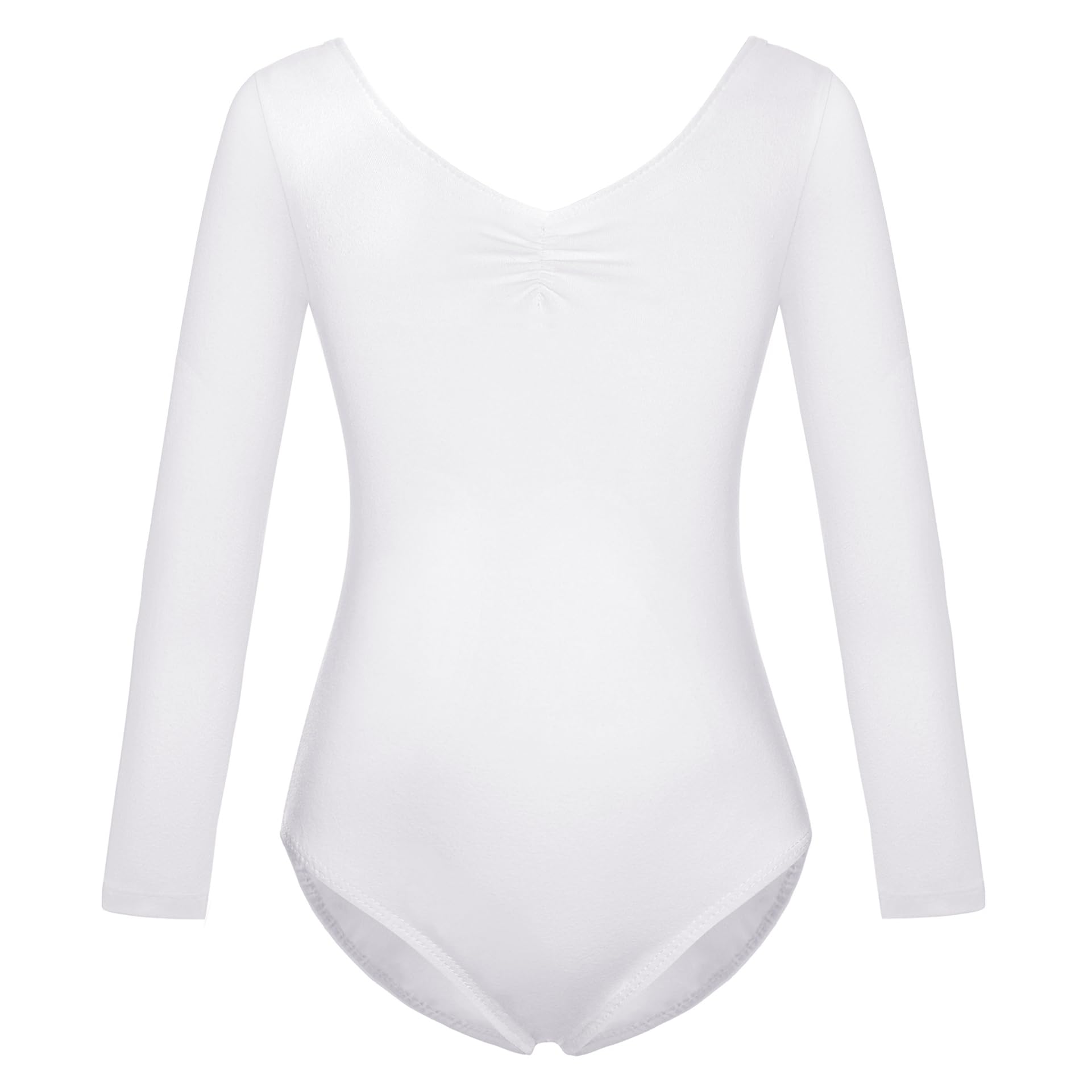 Maillot de Ballet Danza para Niña Traje Leotardo Clásico Manga Larga Actuación