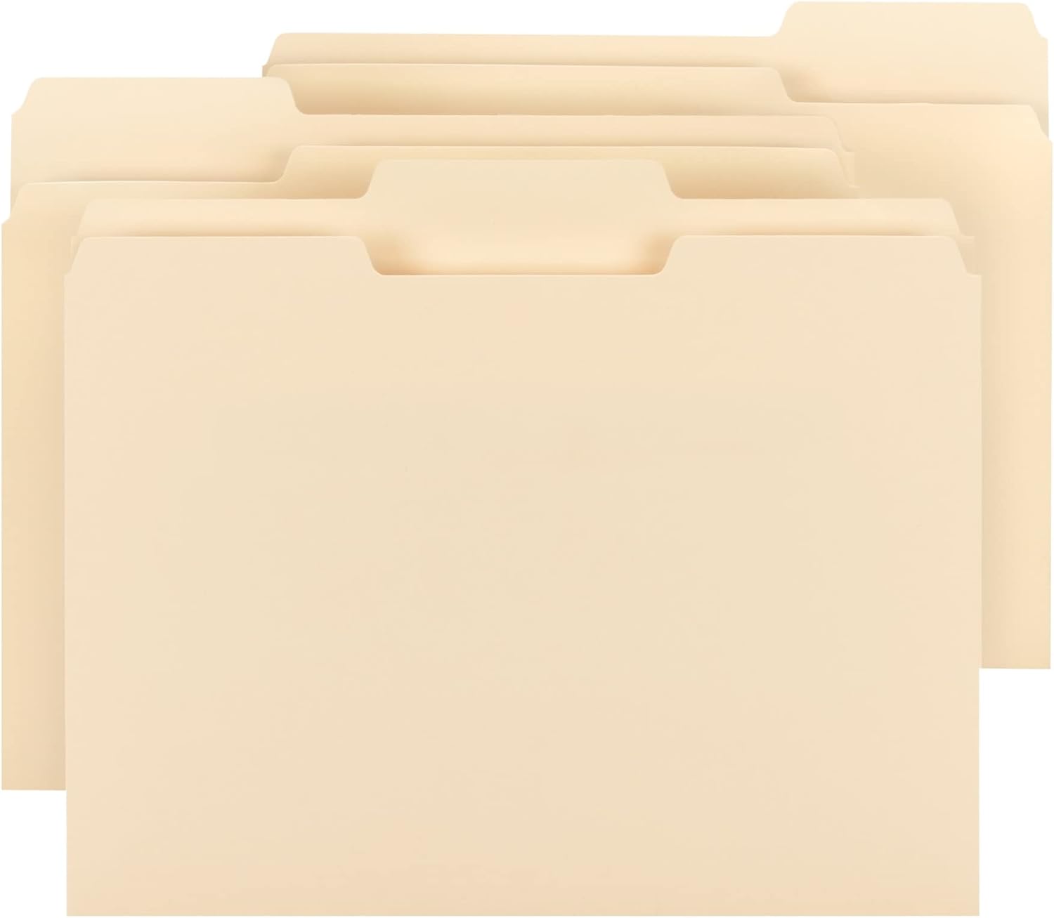 Office Depot File Folders, 1/3 Cut, Letter Size, Manila, Pack Of 250, 645927