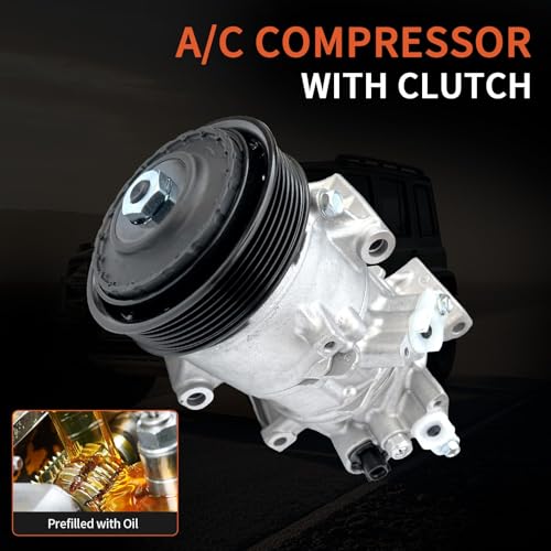 Image of A /C Compressor w /Clutch Compatible with Toyota Corolla 2014-2022,CO29198C | for Corolla iM 2017-2018,Replaces 8831002850,8831002851,8831002852, 8831002B80,8831012B30