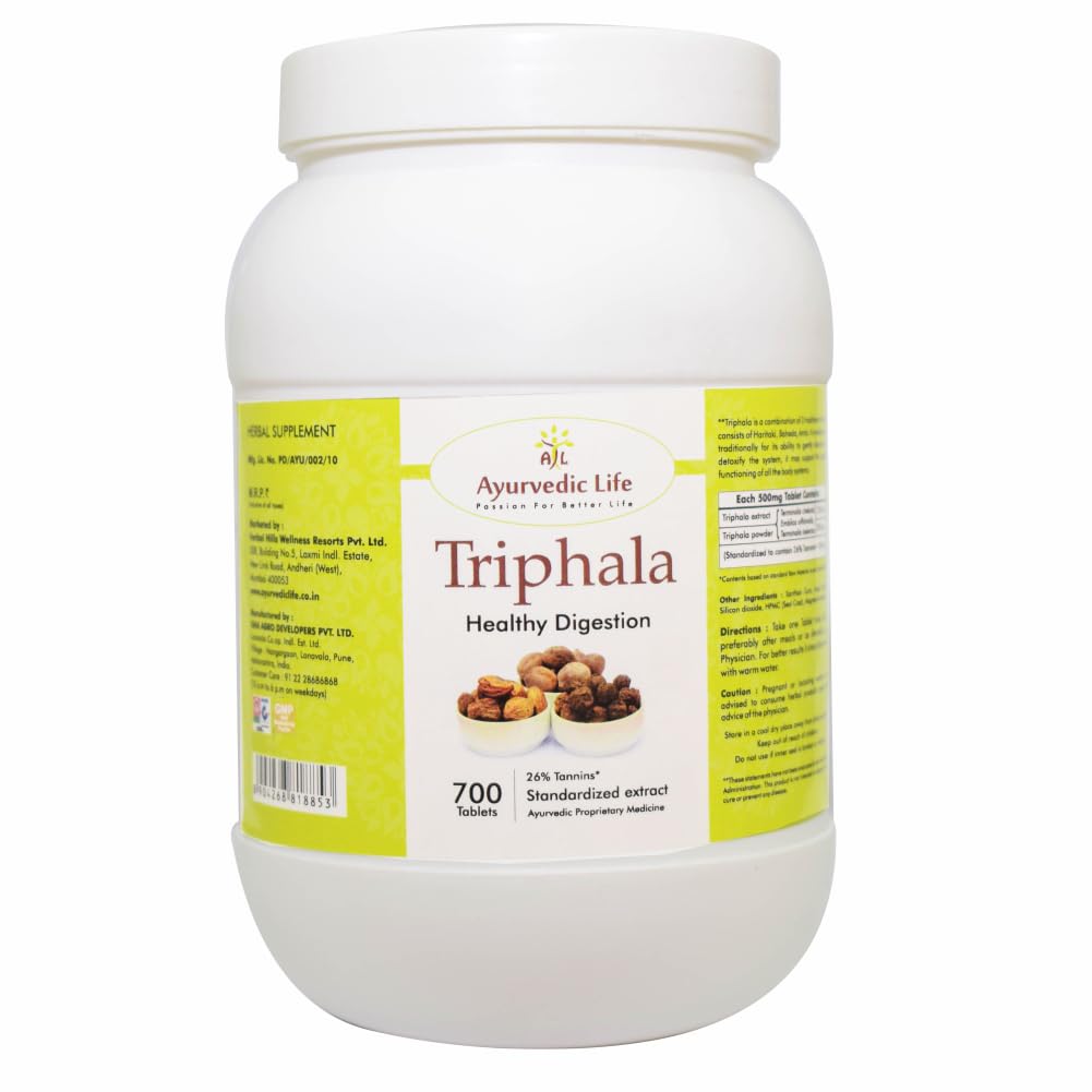 Ayurvedic Life Triphala (700 Tablets Pack of 1) (B0BTM8F628) Amazon Price History, Amazon Price Tracker